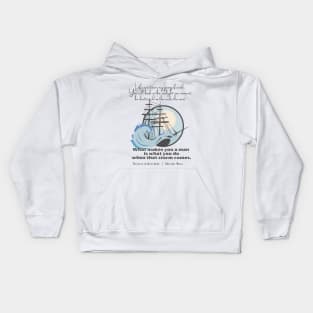 Alexandre Dumas Quote When the Storm Comes Kids Hoodie